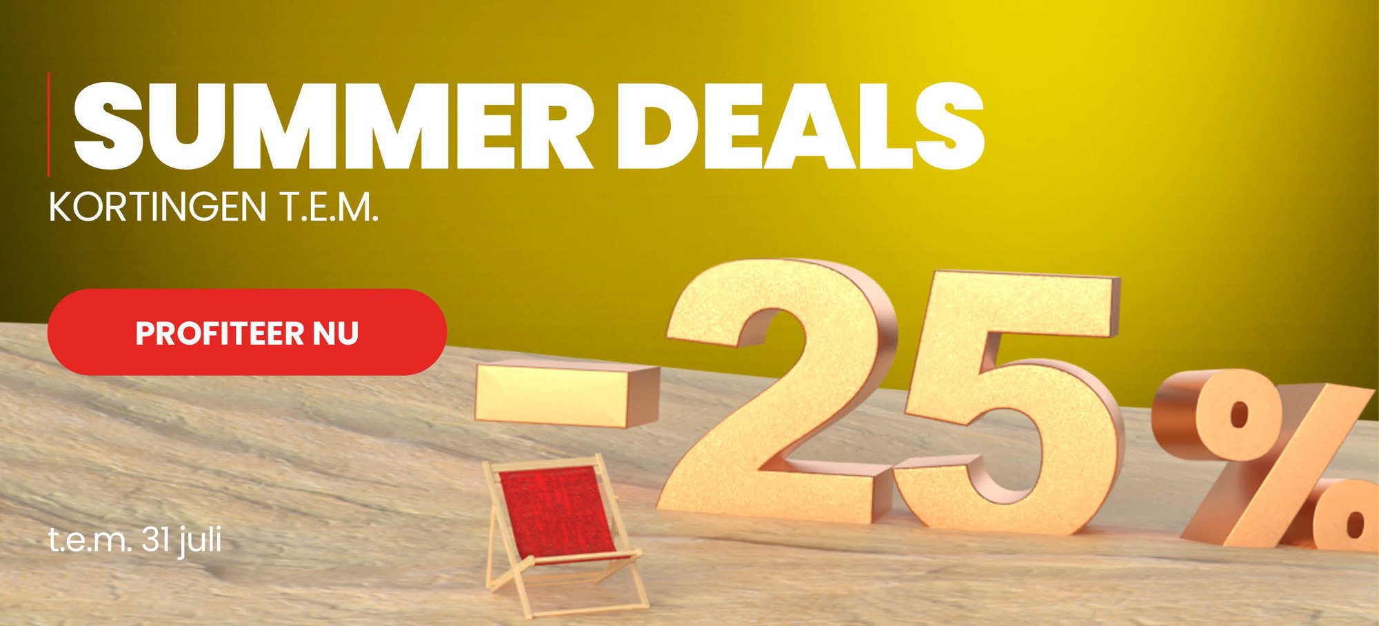 Summer Deals met kortingen tot -25%